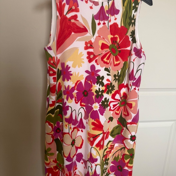 $139 NWT Women’s Floral Print Sleeveless Short Dress Anne Klein Size 8 - Picture 2 of 3